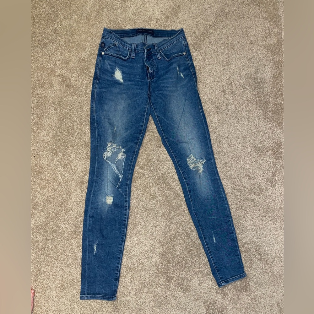 Size 2. Rock and republic skinny ripped jeans